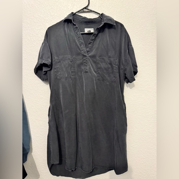 Universal Thread Charcoal Grey Casual Utility Tshirt Dress - Picture 1 of 6